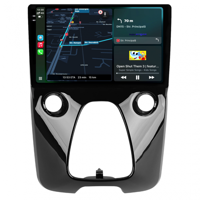 Navigatie Dedicata Peugeot 10/Citroen C1/Toyota Aygo (2014 - 2022), 9Inch, 8Gb Ram, 256Gb Stocare, Carplay [2]