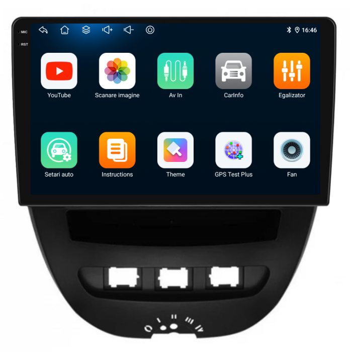 Navigatie Dedicata Peugeot 107 (2005 - 2015), 10 Inch, 2Gb Ram, 32Gb Stocare, Android Auto, Carplay [6]