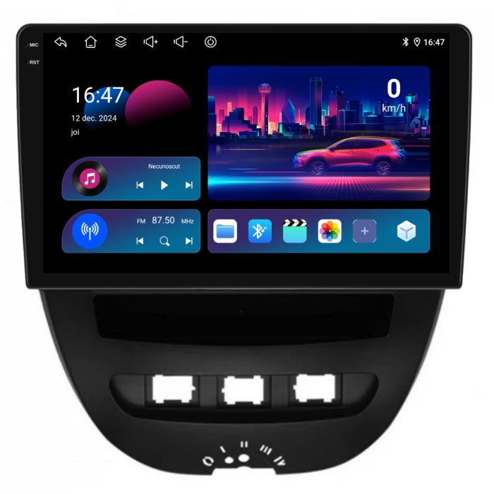 Navigatie Dedicata Peugeot 107 (2005 - 2015), 10 Inch, 2Gb Ram, 32Gb Stocare, Android Auto, Carplay [4]