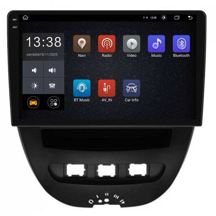 Navigatie Dedicata Peugeot 107/Citroen C1/Toyota Aygo (2005-2015),2K, 8Gb Ram, 256Gb Stocare, Carplay [4]