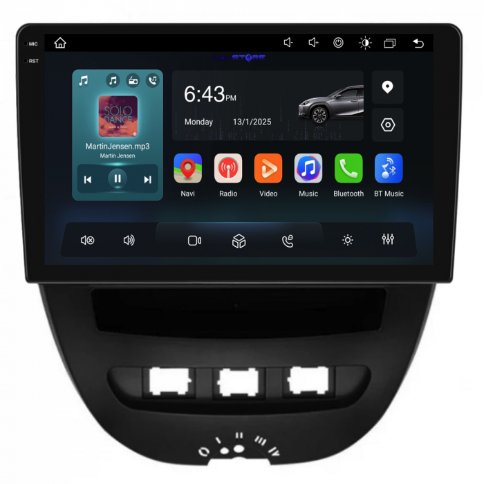 Navigatie Dedicata Peugeot 107/Citroen C1/Toyota Aygo (2005 - 2015),QuadCore, 10Inch, 4Gb Ram, 64Gb Stocare, Carplay [5]