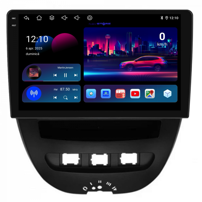 Navigatie Dedicata Peugeot 107/Citroen C1/Toyota Aygo (2005 - 2015),QuadCore, 10Inch, 4Gb Ram, 64Gb Stocare, Carplay [4]