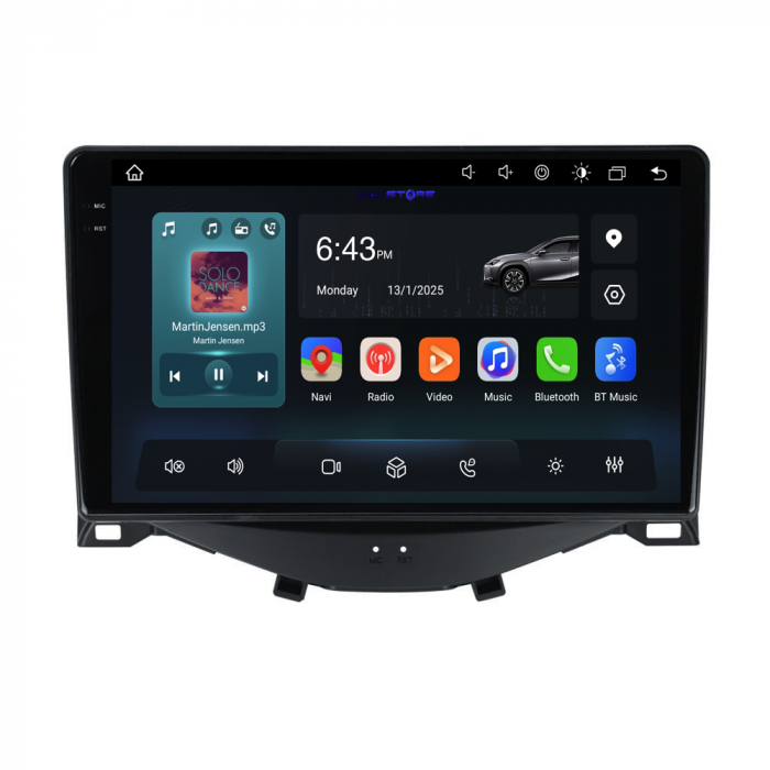 Navigatie Dedicata Peugeot 108/Citroen C1/Toyota Aygo (2014 - 2022),QuadCore, 9Inch, 4Gb Ram, 64Gb Stocare, Carplay [5]