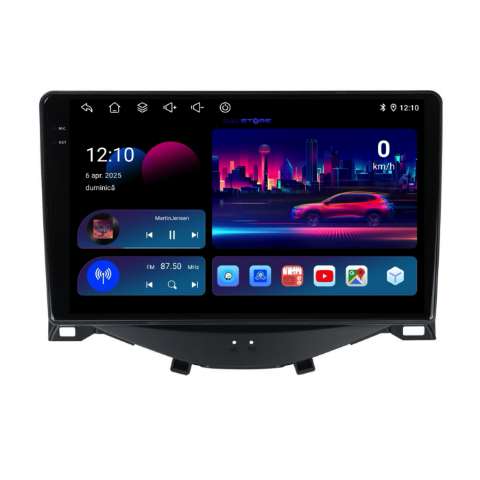 Navigatie Dedicata Peugeot 108/Citroen C1/Toyota Aygo (2014 - 2022),QuadCore, 9Inch, 4Gb Ram, 64Gb Stocare, Carplay [4]