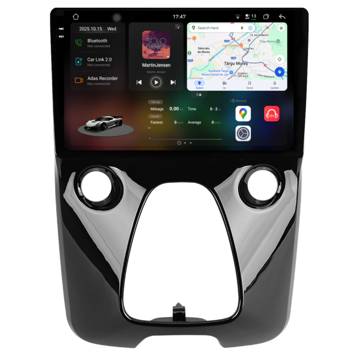Navigatie Dedicata Peugeot 108/Citroen C1/Toyota Aygo (2014-2022), 2K, 12Gb Ram, 256Gb Stocare, Carplay [1]