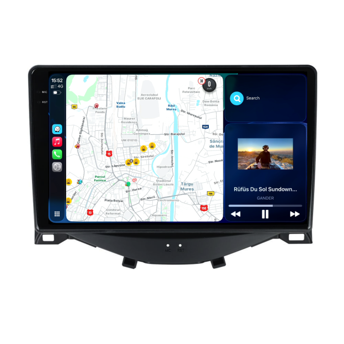 Navigatie Dedicata Peugeot 108/Citroen C1/Toyota Aygo (2014 - 2022), 9Inch, 4Gb Ram, 64Gb Stocare, Carplay [2]
