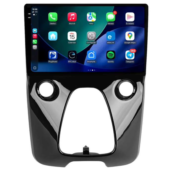 Navigatie Dedicata Peugeot 108/Citroen C1/Toyota Aygo (2014 - 2022), 9Inch, 4Gb Ram, 64Gb Stocare, Carplay [3]