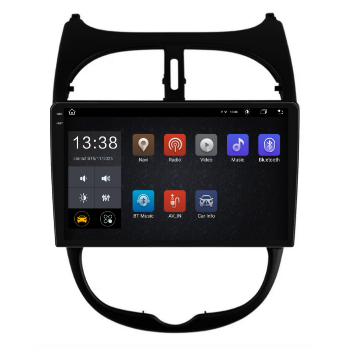 Navigatie Dedicata Peugeot 206 (2001-2008), 2K, 4Gb Ram, 64Gb Stocare, Carplay [4]