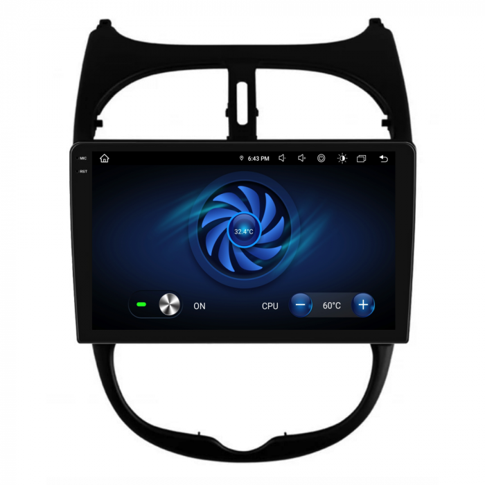 Navigatie Dedicata Peugeot 206 (2001-2008), 2K, 8Gb Ram, 256Gb Stocare, Carplay [8]