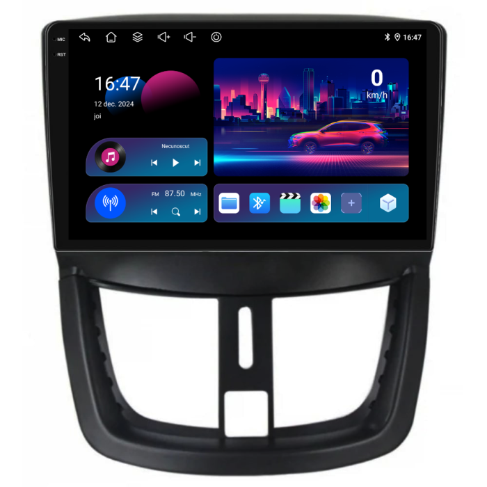 Navigatie Dedicata Peugeot 207 (2006-2015), 9Inch, 2Gb Ram, 32Gb Stocare, Carplay [4]