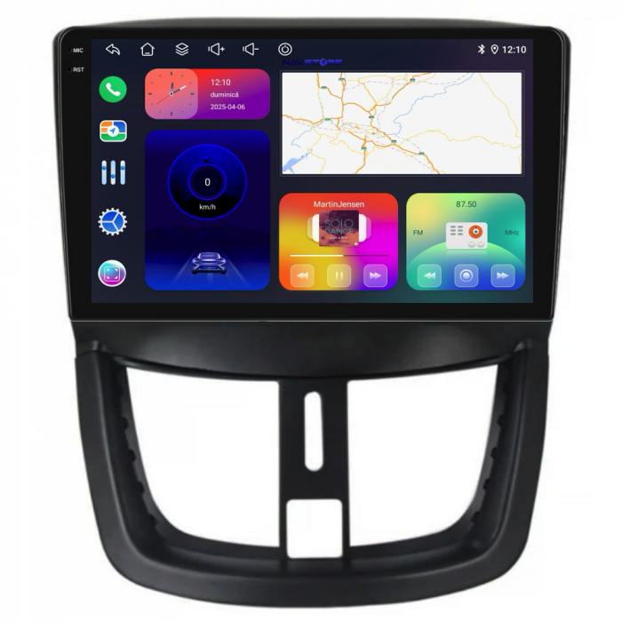 Navigatie Dedicata Peugeot 207 (2006-2015), 9Inch, 2Gb Ram, 32Gb Stocare, Carplay [6]