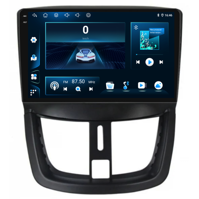 Navigatie Dedicata Peugeot 207 (2006-2015), 9Inch, 4Gb Ram, 64Gb Stocare, Carplay [7]
