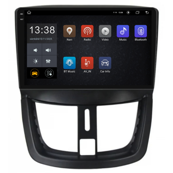 Navigatie Dedicata Peugeot 207 (2006-2015), 9Inch, 8Gb Ram, 256Gb Stocare, Carplay [4]