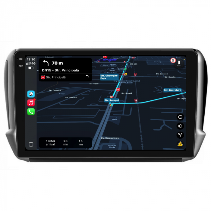 Navigatie Dedicata Peugeot 208/2008 (2013-2018), 10Inch, 2Gb Ram, 32Gb Stocare, Carplay [3]