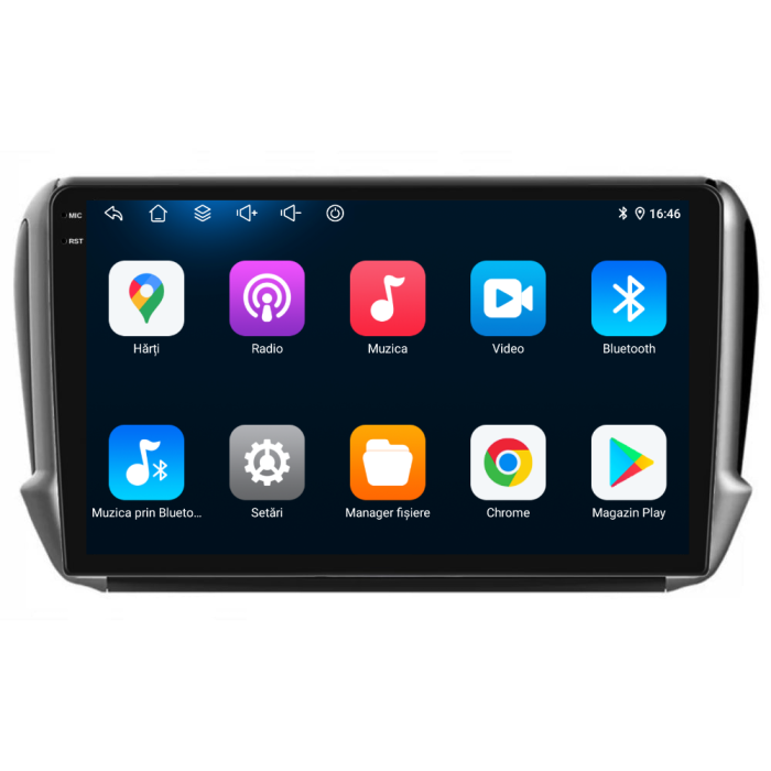 Navigatie Dedicata Peugeot 208/2008 (2013-2018), 10Inch, 4Gb Ram, 64Gb Stocare, Carplay [5]