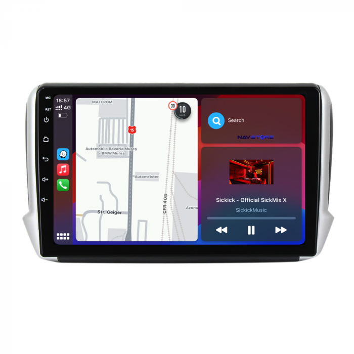 Navigatie Dedicata Peugeot 208/2008 (2013-2018), 10Inch, 6Gb Ram, 128Gb Stocare, Carplay [3]