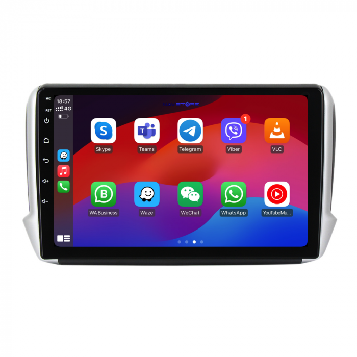 Navigatie Dedicata Peugeot 208/2008 (2013-2018), 10Inch, 6Gb Ram, 128Gb Stocare, Carplay [4]