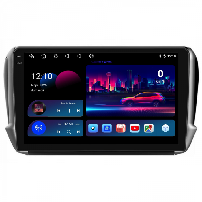 Navigatie Dedicata Peugeot 208/2008 (2013-2018),QuadCore, 10Inch, 4Gb Ram, 64Gb Stocare, Carplay [4]