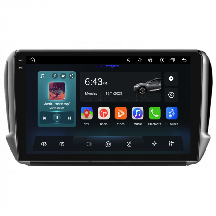Navigatie Dedicata Peugeot 208/2008 (2013-2018),QuadCore, 10Inch, 4Gb Ram, 64Gb Stocare, Carplay [5]