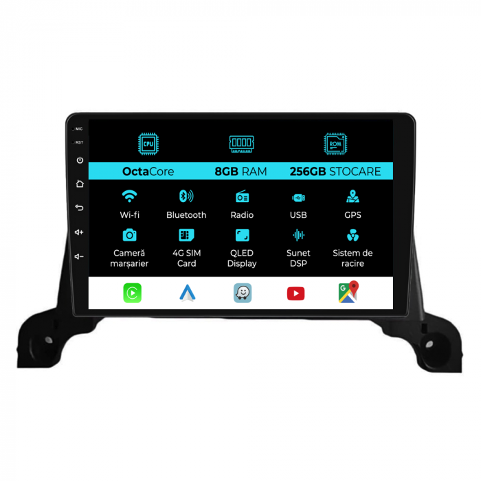 Navigatie Dedicata Peugeot 3008/5008 (2016 - 2021), 9Inch, 8Gb Ram, 256Gb Stocare, Carplay [1]