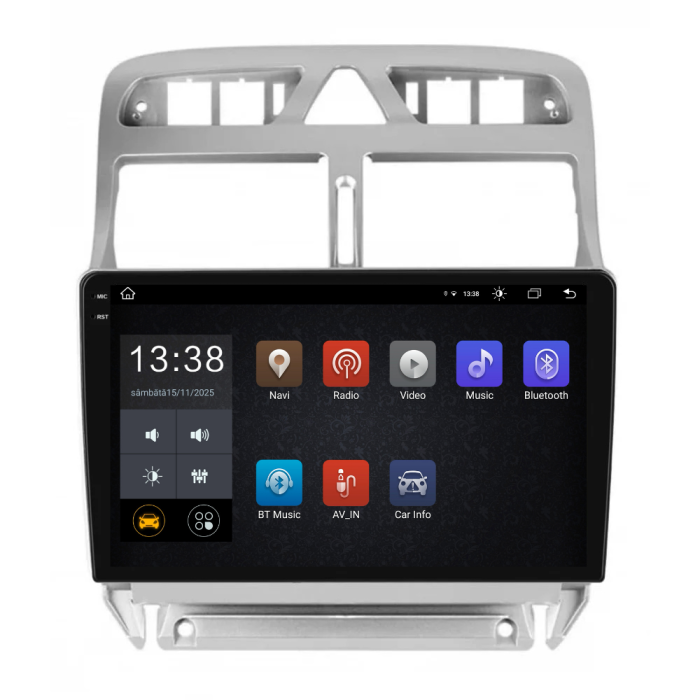Navigatie Dedicata Peugeot 307 (2000-2013), 2K, 8Gb Ram, 256Gb Stocare, Carplay [4]