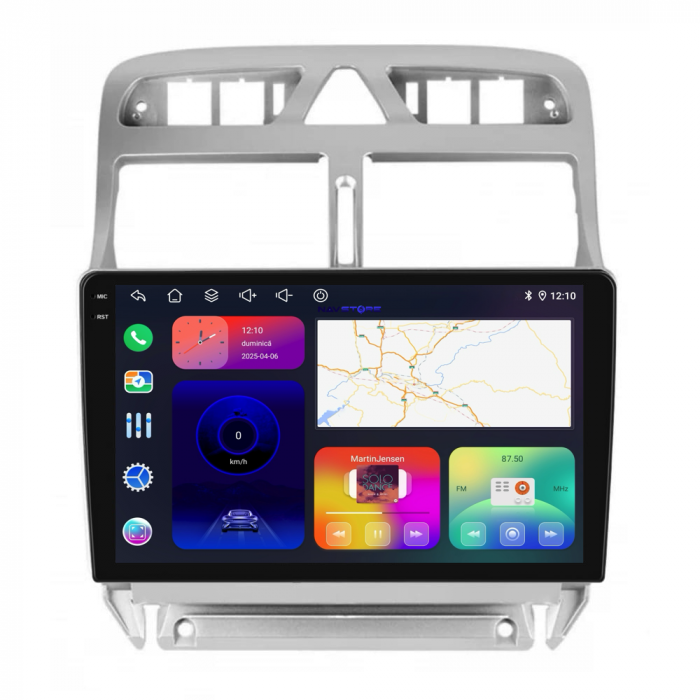 Navigatie Dedicata Peugeot 307 (2000-2013), 9Inch, 2Gb Ram, 32Gb Stocare, Carplay [6]