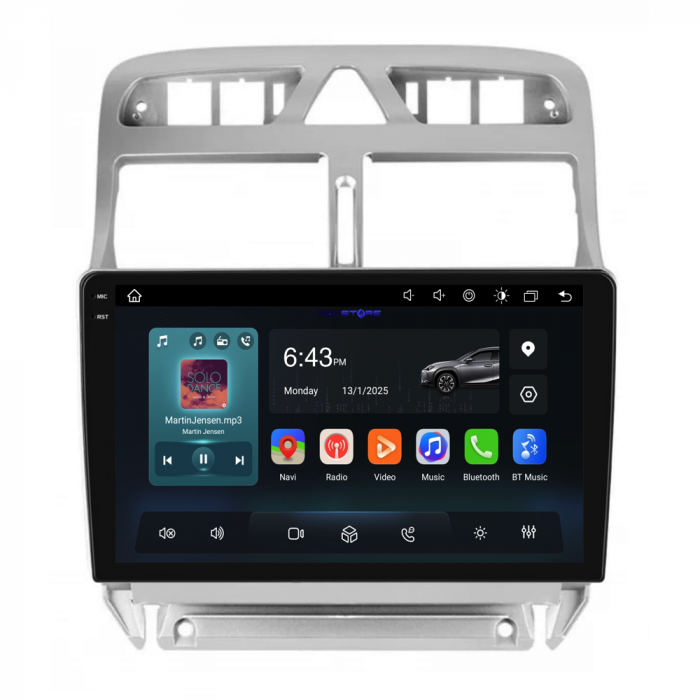 Navigatie Dedicata Peugeot 307 (2000-2013), 9Inch, 2Gb Ram, 32Gb Stocare, Carplay [5]
