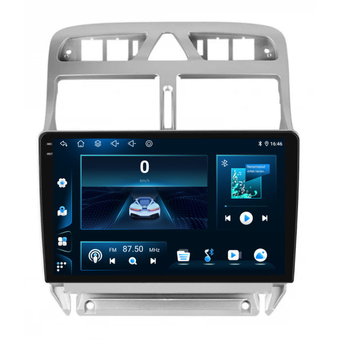 Navigatie Dedicata Peugeot 307 (2000-2013), 9Inch, 6Gb Ram, 128Gb Stocare, Carplay [7]