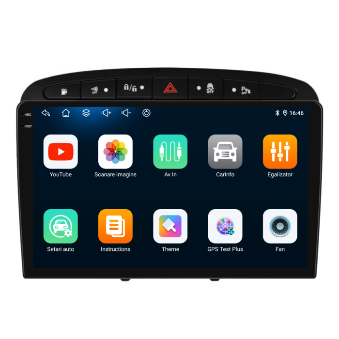 Navigatie Dedicata Peugeot 308/408 (2008-2013), 9Inch, 4Gb Ram, 64Gb Stocare, Carplay [6]
