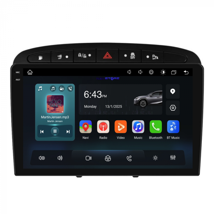 Navigatie Dedicata Peugeot 308/408 (2008-2013), 9Inch, 4Gb Ram, 64Gb Stocare, Carplay [5]