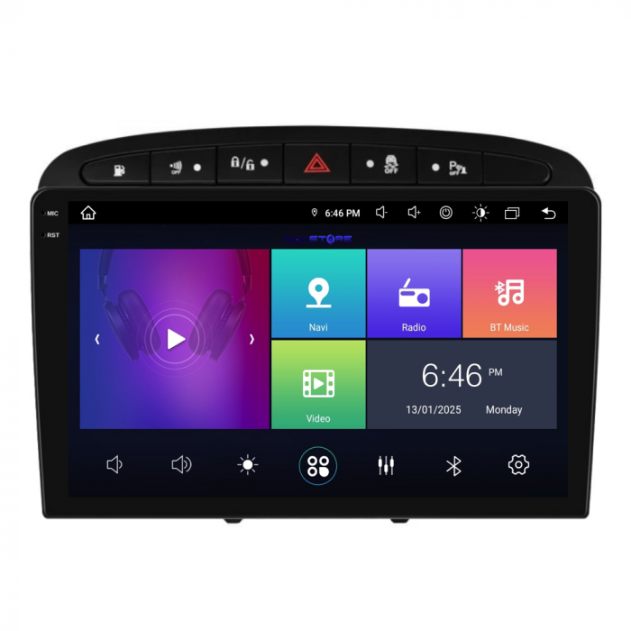 Navigatie Dedicata Peugeot 308/408 (2008-2013), 9Inch, 4Gb Ram, 64Gb Stocare, Carplay [7]