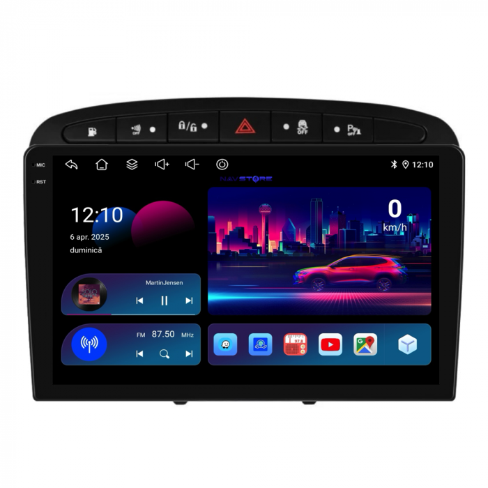 Navigatie Dedicata Peugeot 308/408 (2008-2013), 9Inch, 6Gb Ram, 128Gb Stocare, Carplay [4]
