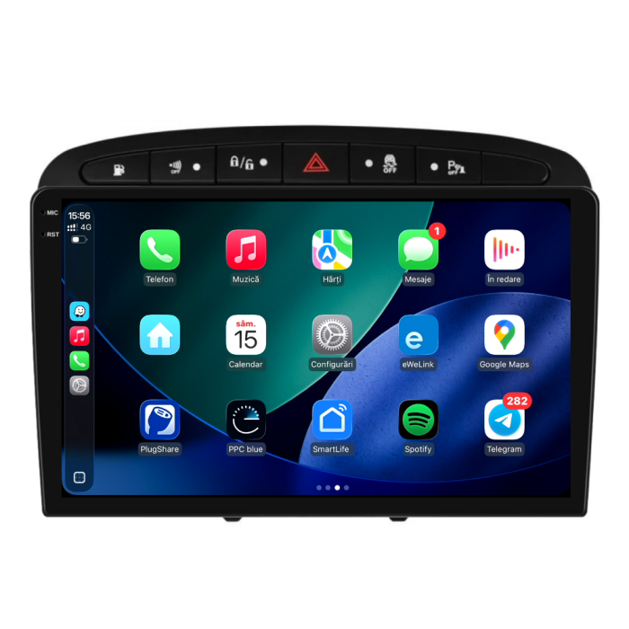Navigatie Dedicata Peugeot 308/408 (2008-2013),QuadCore, 9Inch, 4Gb Ram, 64Gb Stocare, Carplay [3]