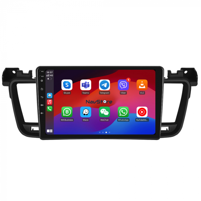 Navigatie Android Dedicata Peugeot 508 (2010-2018), 9Inch, 4Gb Ram, 64Gb Stocare, Bluetooth, WiFi, Carplay [6]