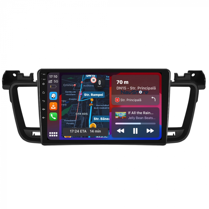 Navigatie Android Dedicata Peugeot 508 (2010-2018), 9Inch, 4Gb Ram, 64Gb Stocare, Bluetooth, WiFi, Carplay [4]