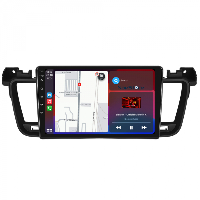 Navigatie Android Dedicata Peugeot 508 (2010-2018), 9Inch, 4Gb Ram, 64Gb Stocare, Bluetooth, WiFi, Carplay [5]