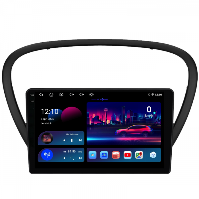 Navigatie Dedicata Peugeot 607 (2004-2011),QuadCore, 9Inch, 4Gb Ram, 64Gb Stocare, Carplay [4]
