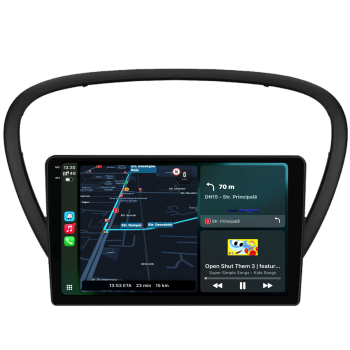 Navigatie Dedicata Peugeot 607 (2004-2011),QuadCore, 9Inch, 4Gb Ram, 64Gb Stocare, Carplay [2]
