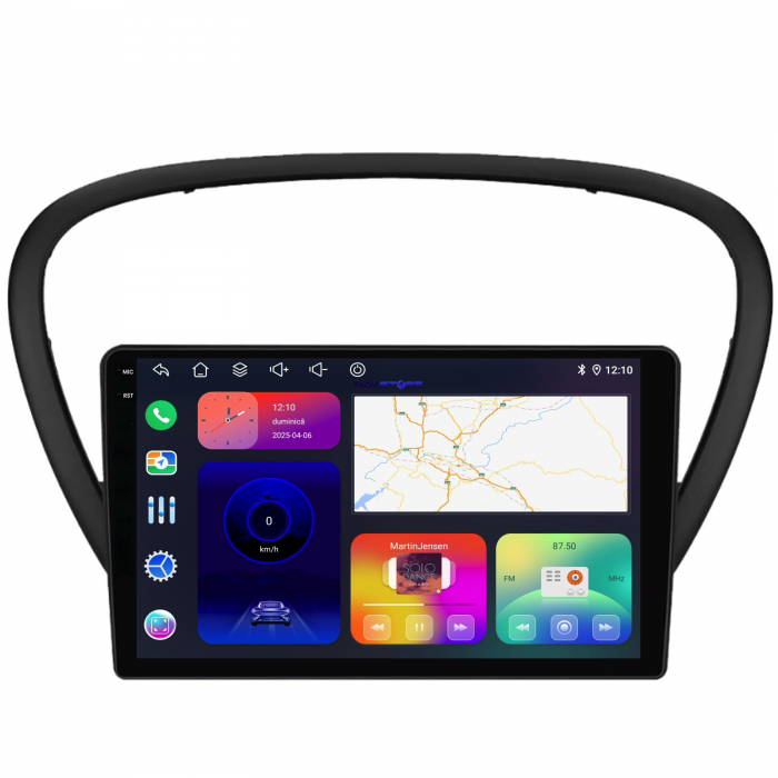 Navigatie Dedicata Peugeot 607 (2004-2011),QuadCore, 9Inch, 4Gb Ram, 64Gb Stocare, Carplay [5]