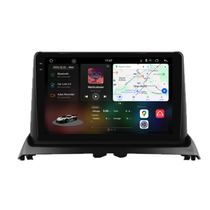 Navigatie Dedicata Renault Clio 2 (1998-2012), 2K, 12Gb Ram, 256Gb Stocare, Carplay [1]