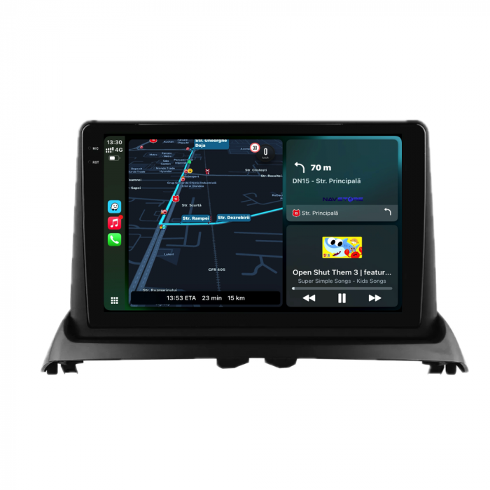 Navigatie Dedicata Renault Clio 2 (1998-2012), 9Inch, 4Gb Ram, 64Gb Stocare, Carplay [2]