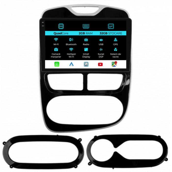 Navigatie Dedicata Renault Clio 4 (2012-2016), 9Inch, 2Gb Ram, 32Gb Stocare, Carplay [1]