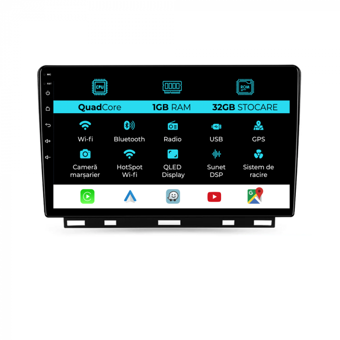 Navigatie Dedicata Renault Clio 5 (2019 - 2024), 9Inch, 1Gb Ram, 32Gb Stocare, Carplay [1]
