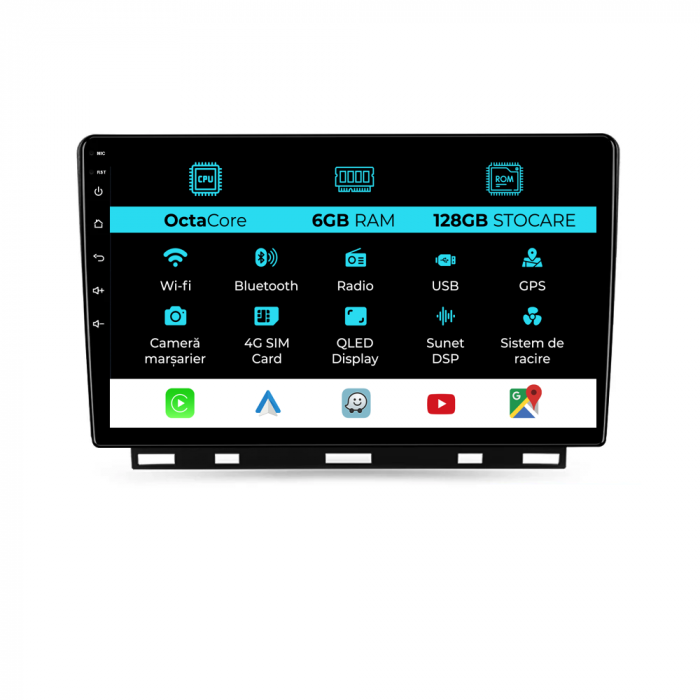 Navigatie Dedicata Renault Clio 5 (2019 - 2024), 9Inch, 6Gb Ram, 128Gb Stocare, Carplay [1]
