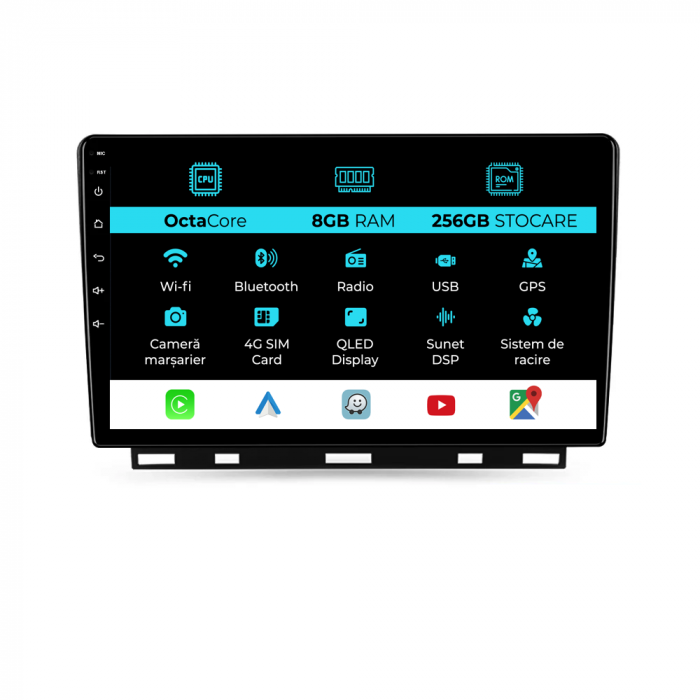 Navigatie Dedicata Renault Clio 5 (2019 - 2024), 9Inch, 8Gb Ram, 256Gb Stocare, Carplay [1]
