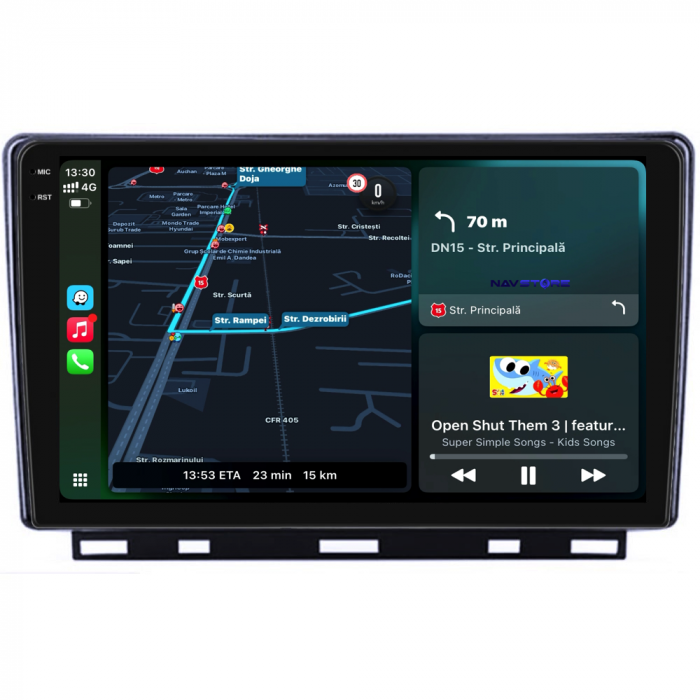 Navigatie Dedicata Renault Clio 5 (2019-2024), 2K, 8Gb Ram, 256Gb Stocare, Carplay [2]