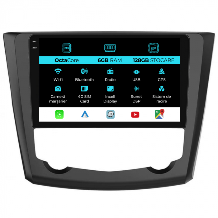 Navigatie Dedicata Renault Kadjar (2015-2019), 9Inch, 6Gb Ram, 128Gb Stocare, Carplay [1]