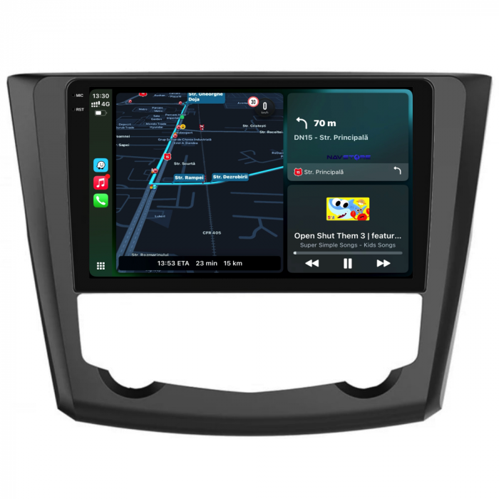 Navigatie Dedicata Renault Kadjar (2015-2019),QuadCore, 9Inch, 4Gb Ram, 64Gb Stocare, Carplay [2]