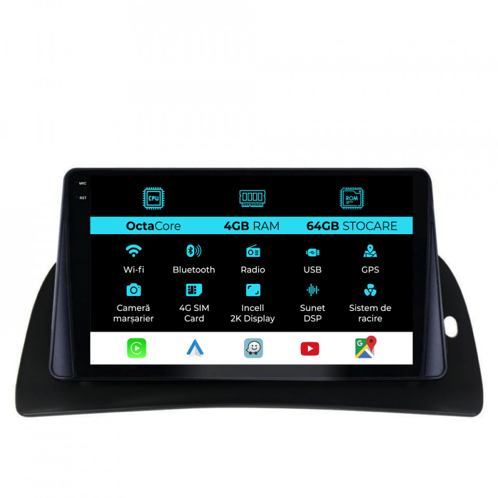 Navigatie Dedicata Renault Kangoo (2015-2020), 2K, 4Gb Ram, 64Gb Stocare, Carplay [1]