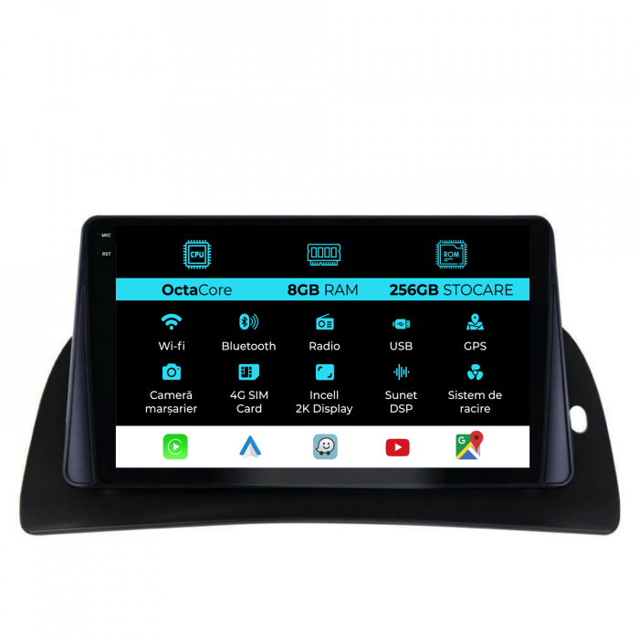 Navigatie Dedicata Renault Kangoo (2015-2020), 2K, 8Gb Ram, 256Gb Stocare, Carplay [1]